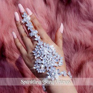 NEW Sparkling Bling Swarovski Crystal Rhinestone Wedding Bracelet + Gift